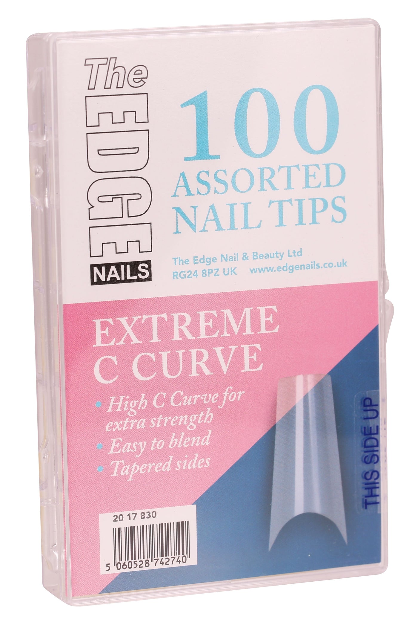 Extreme C Curve Nail Tips White