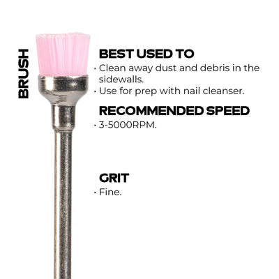 Pink Dust Brush E-File Bit