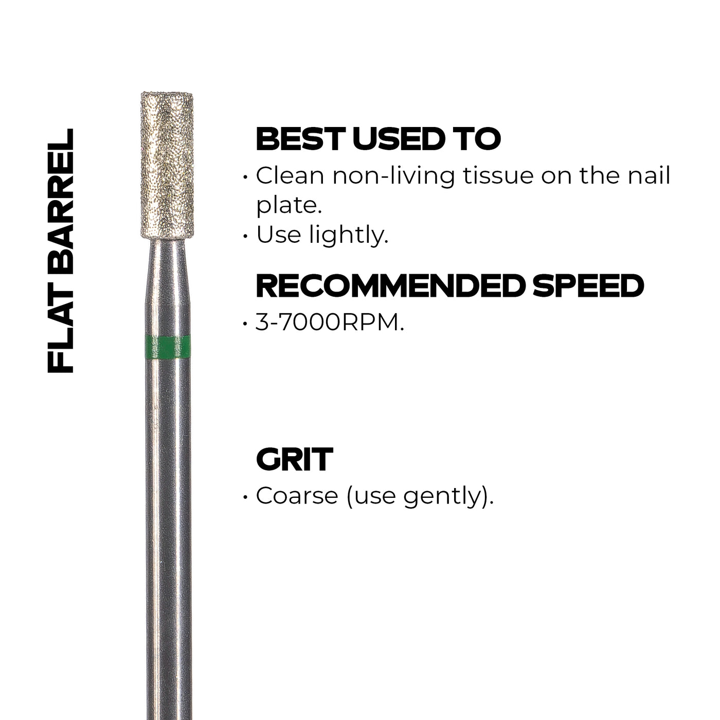 Small Barrel Diamond E-File Bit