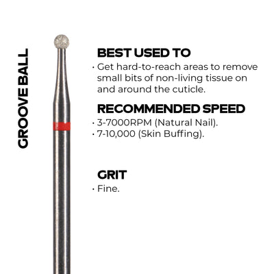 Groove Ball E-File Bit