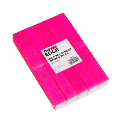 Neon Pink Sanding Blocks 100/100 Grit 10 Pack