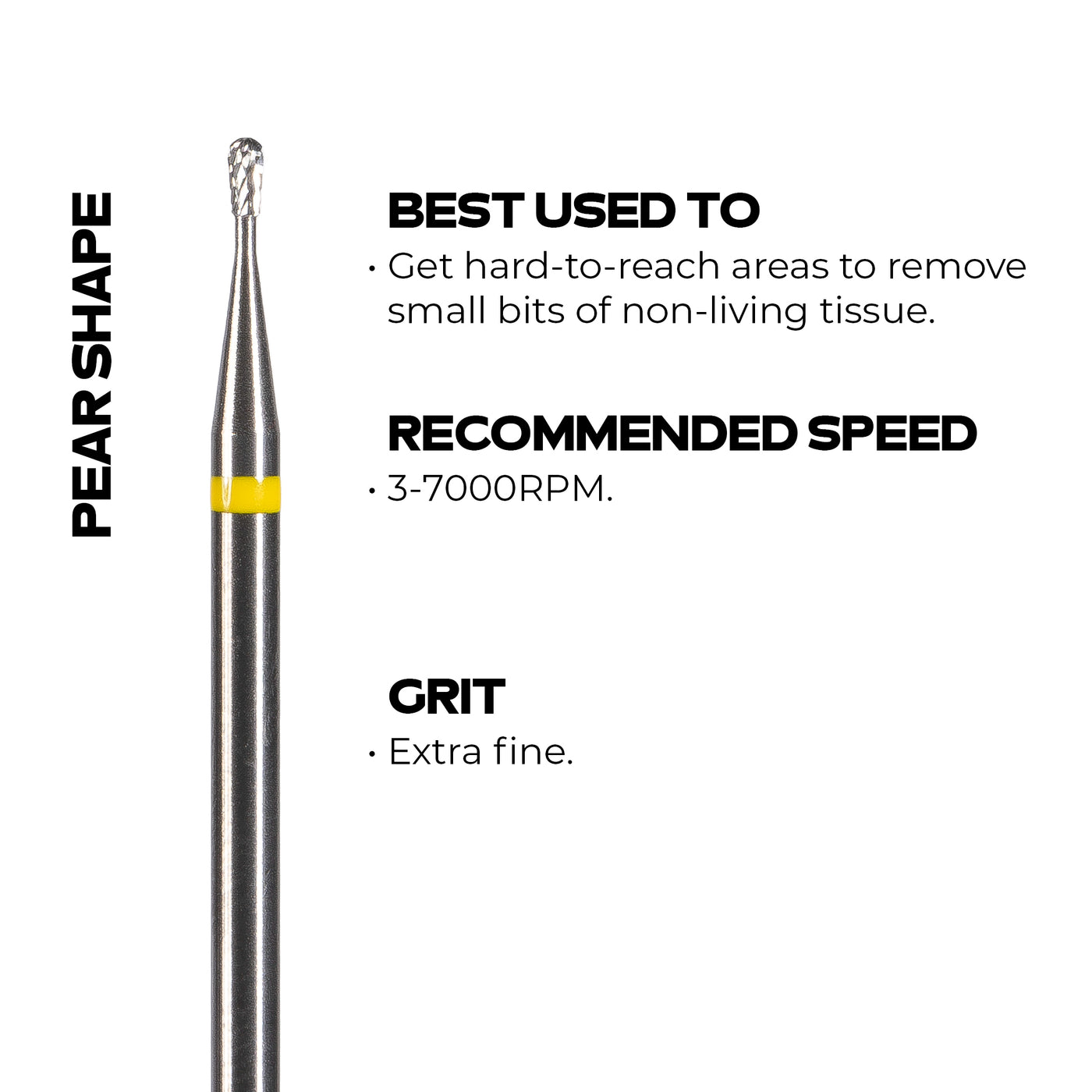 Pear Shaped E-File Bit