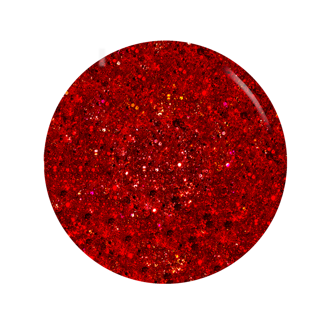 The Ruby Glitter Gel Polish