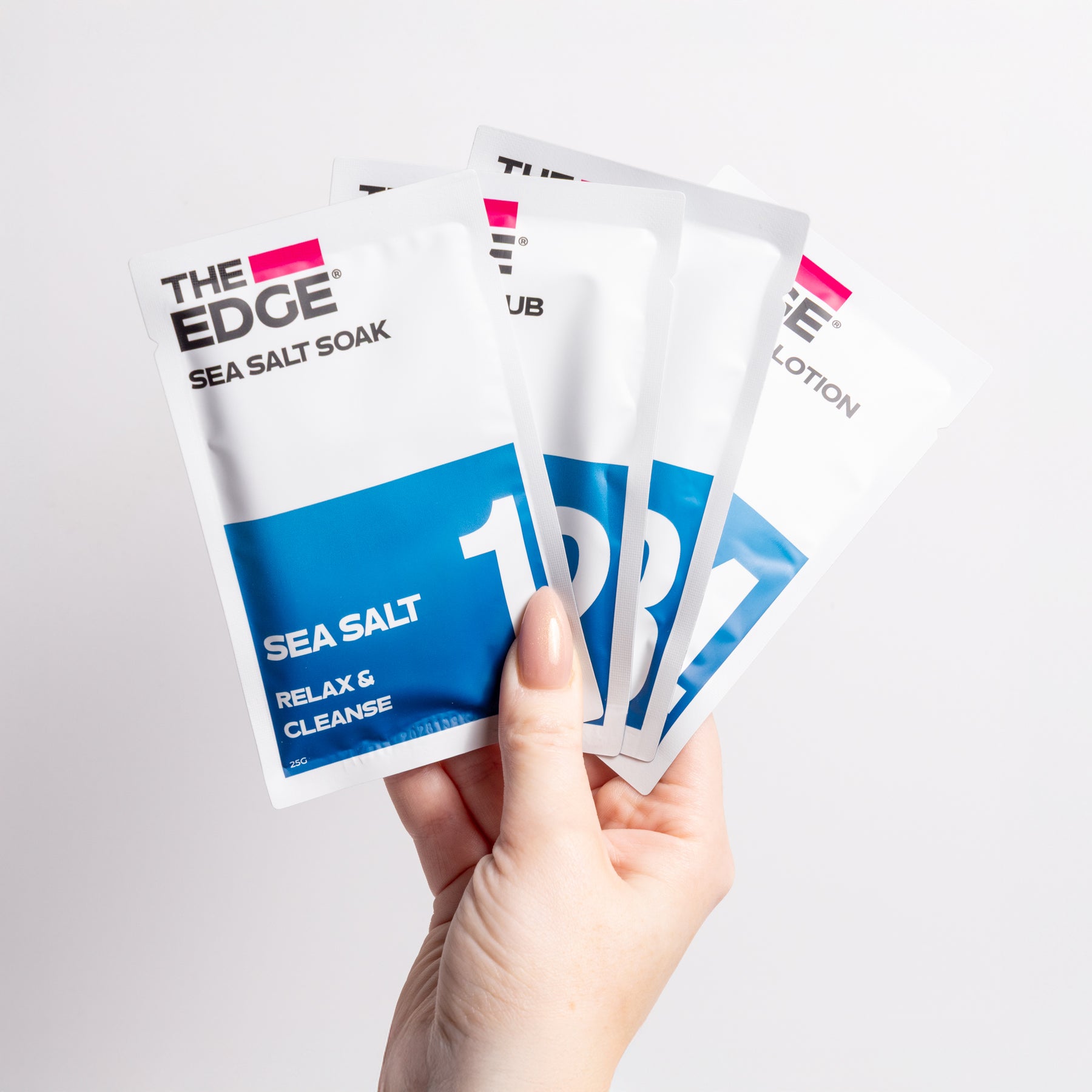 Sea Salth Pedicure | 4 Step Pedicure Kit | The Edge Nails