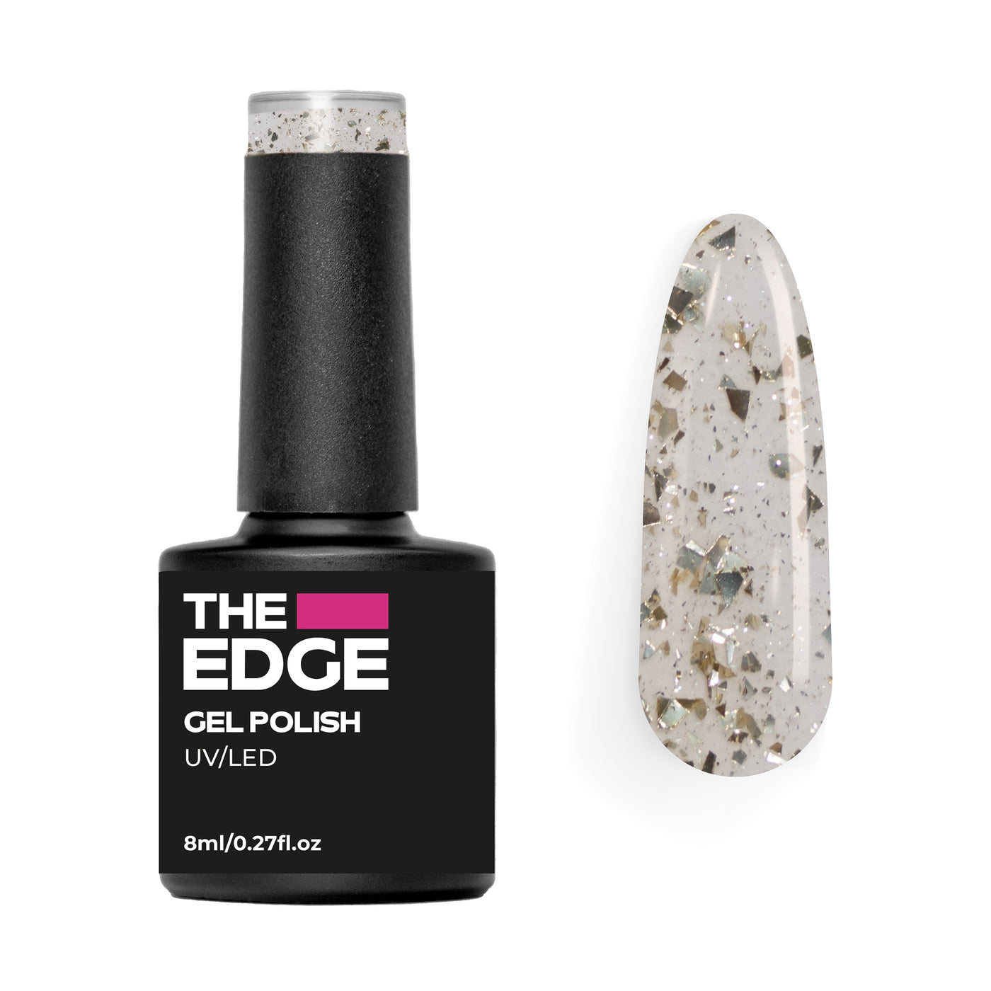 The Gold Flake Top Coat Gel Polish