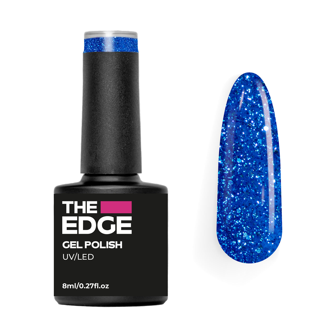 The Ocean Blue Glitter Gel Polish