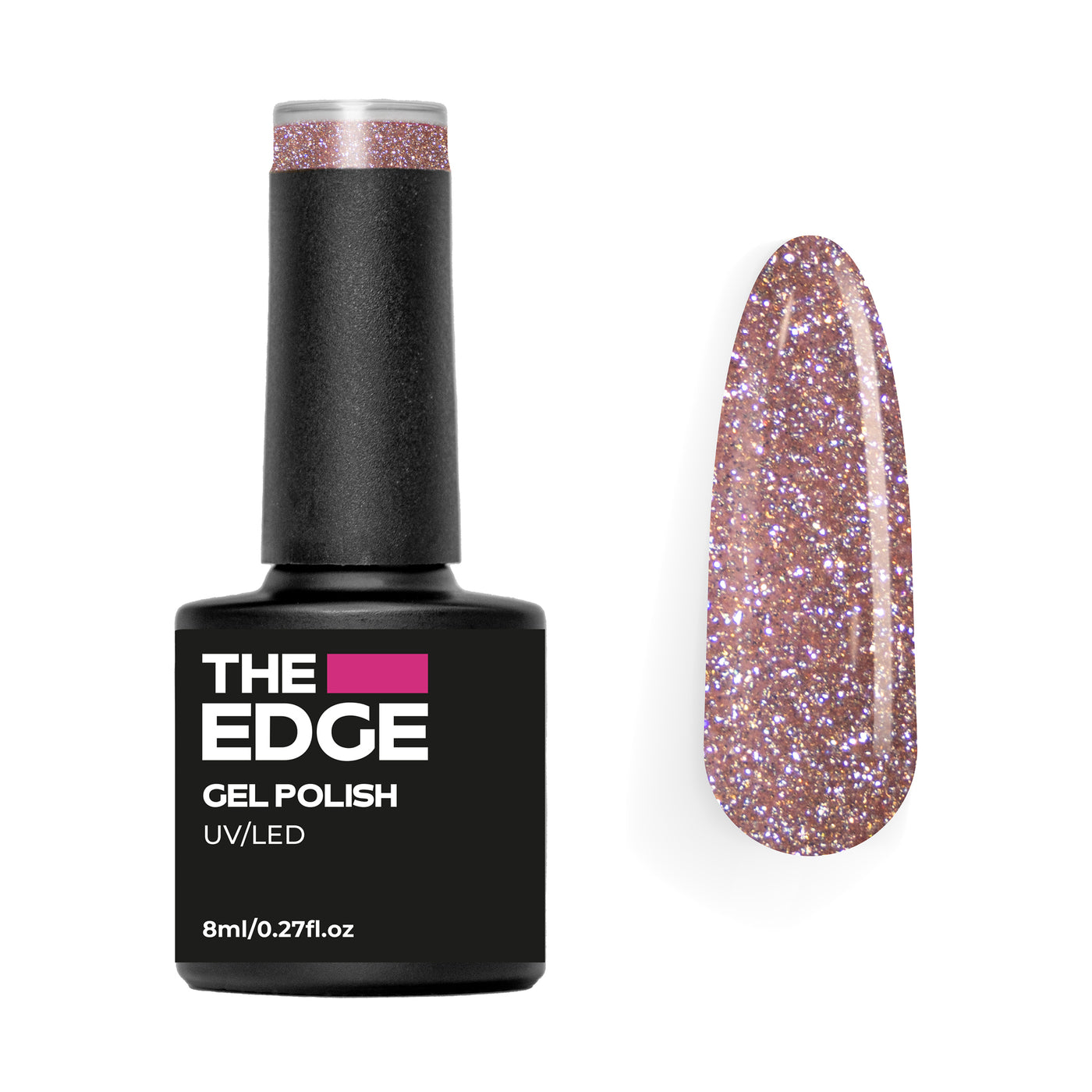 The Reflective Rose Gold Gel FX Gel Polish