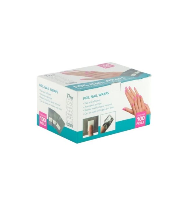 Foil Nail Wraps With Pads (Pack of 100)