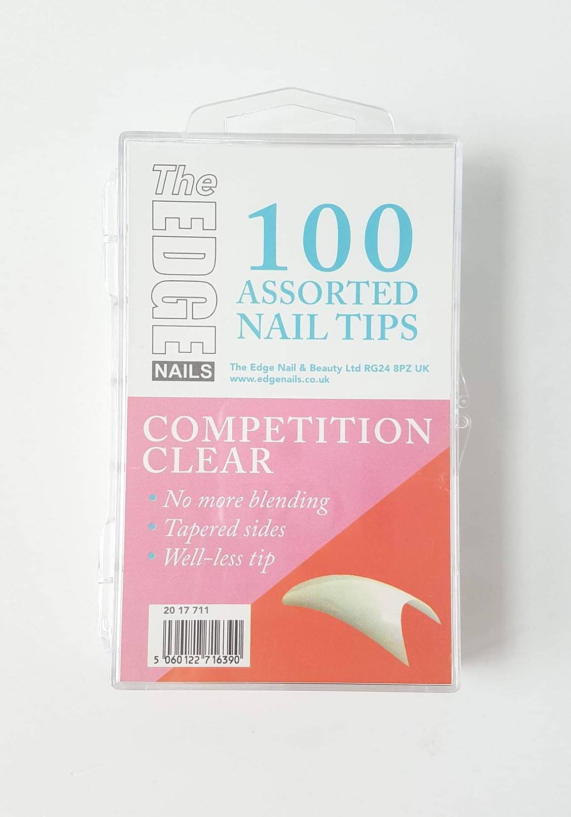 Clear Competition 100 Assorted Nail Tips