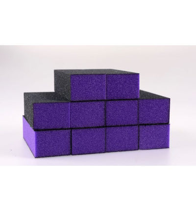 Purple 3-Way Sanding Block - Grit 60/100 (Pack of 10)